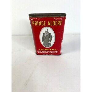 Prince Albert Tobacco Tin with Hinged Lid Antique